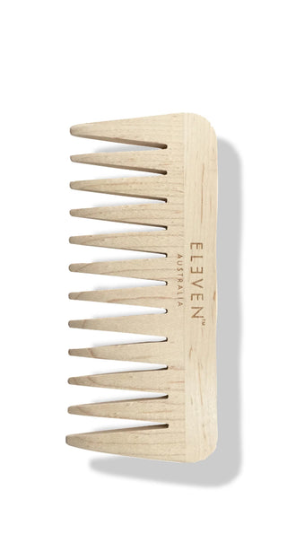 Eleven Wooden Wide Tooth Comb